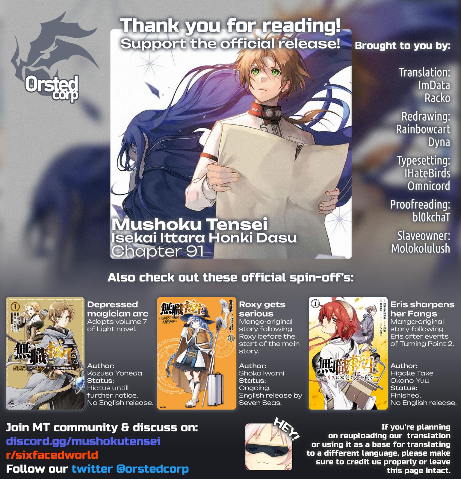 Mushoku Tensei - Jobless Reincarnation Chap 91 - Next Chap 92