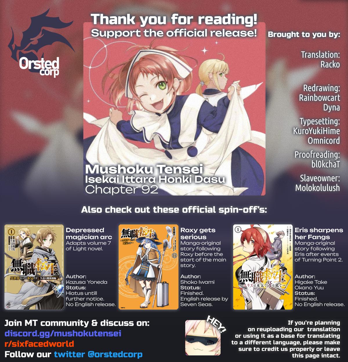 Mushoku Tensei - Jobless Reincarnation Chap 92 - Next Chap 93