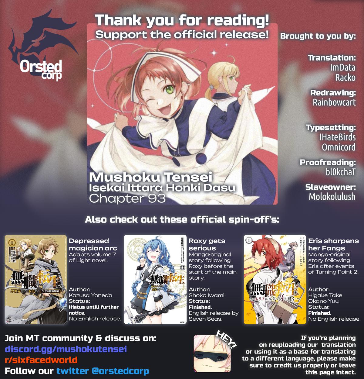 Mushoku Tensei - Jobless Reincarnation Chap 93 - Next Chap 94