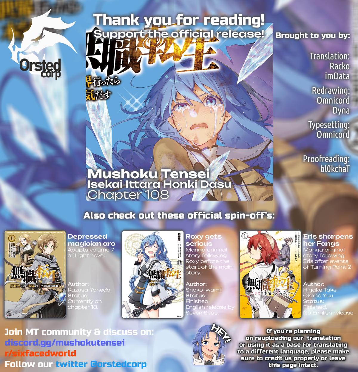 Mushoku Tensei - Jobless Reincarnation Chap 108 - Next Chap 109