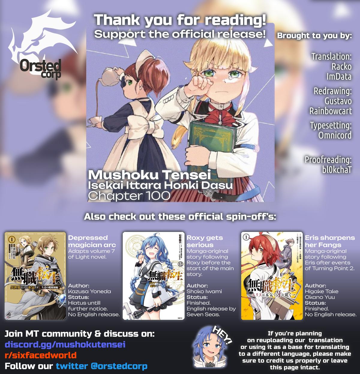 Mushoku Tensei - Jobless Reincarnation Chap 100 - Next Chap 101