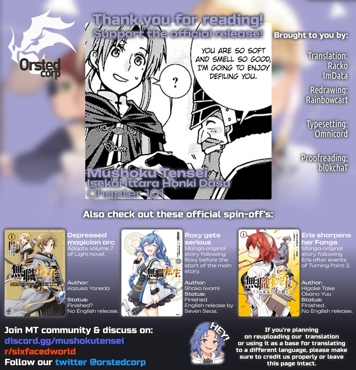 Mushoku Tensei: Isekai Ittara Honki Dasu Chap 101 - Next Chap 102