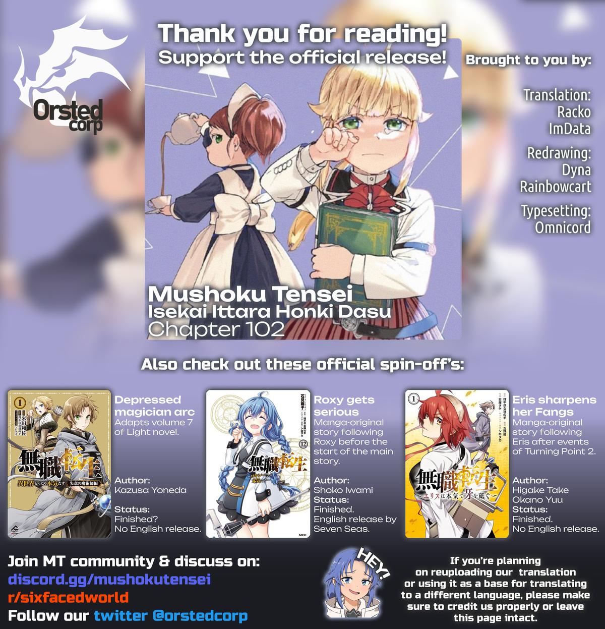 Mushoku Tensei - Jobless Reincarnation Chap 102 - Next Chap 103