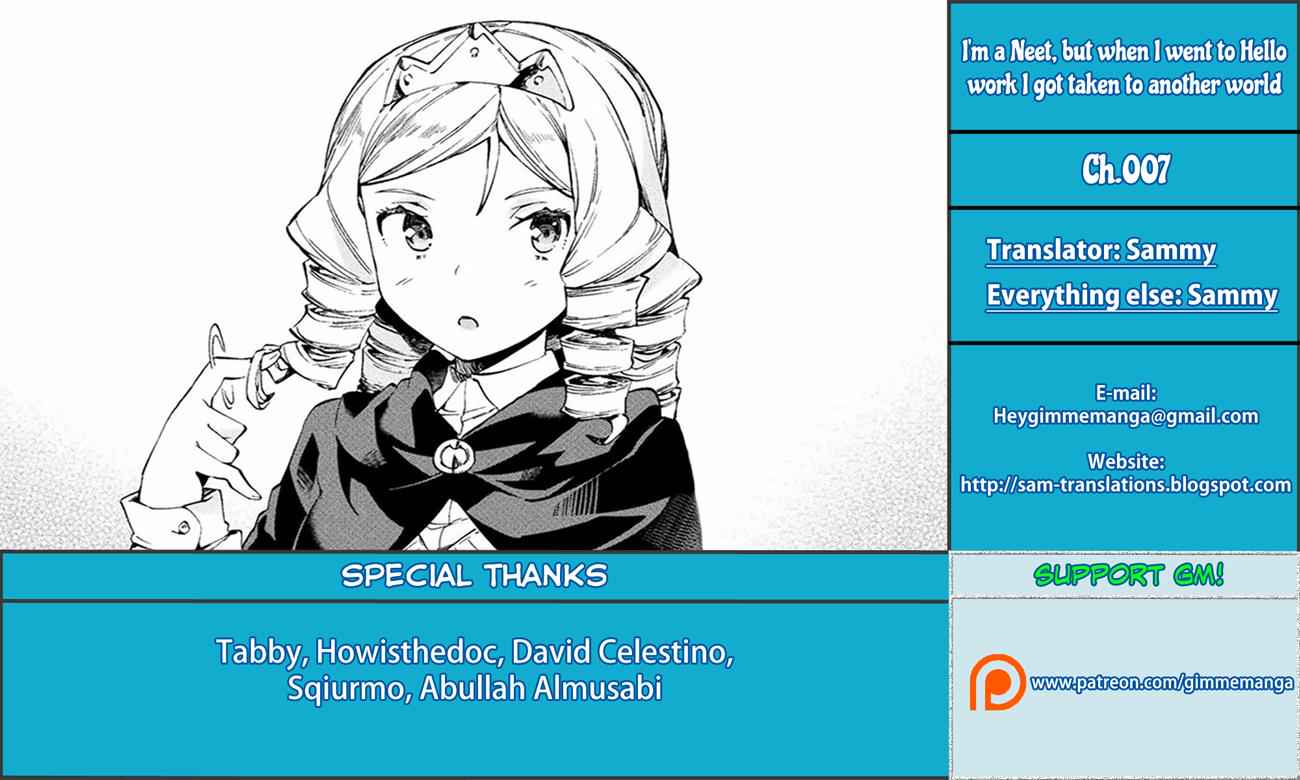 NEET dakedo Hello Work ni Ittara Isekai ni Tsuretekareta Chap 7 - Next Chap 8