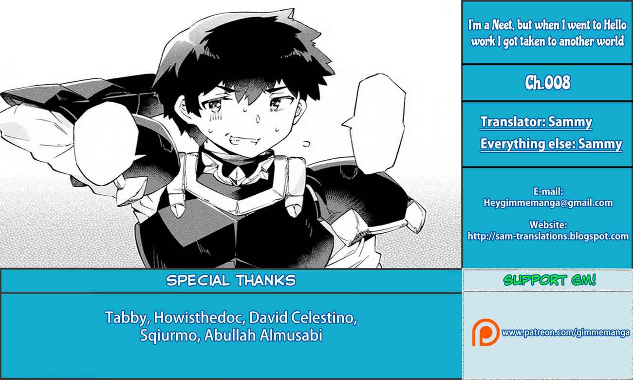 NEET dakedo Hello Work ni Ittara Isekai ni Tsuretekareta Chap 8 - Next Chap 9