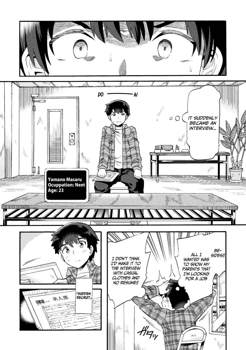 NEET dakedo Hello Work ni Ittara Isekai ni Tsuretekareta Chap 1 - Next Chap 2