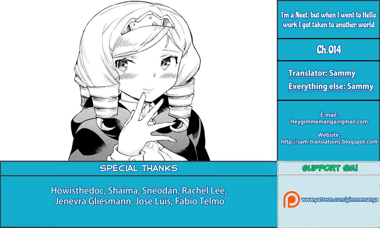 NEET dakedo Hello Work ni Ittara Isekai ni Tsuretekareta Chap 14 - Next Chap 15