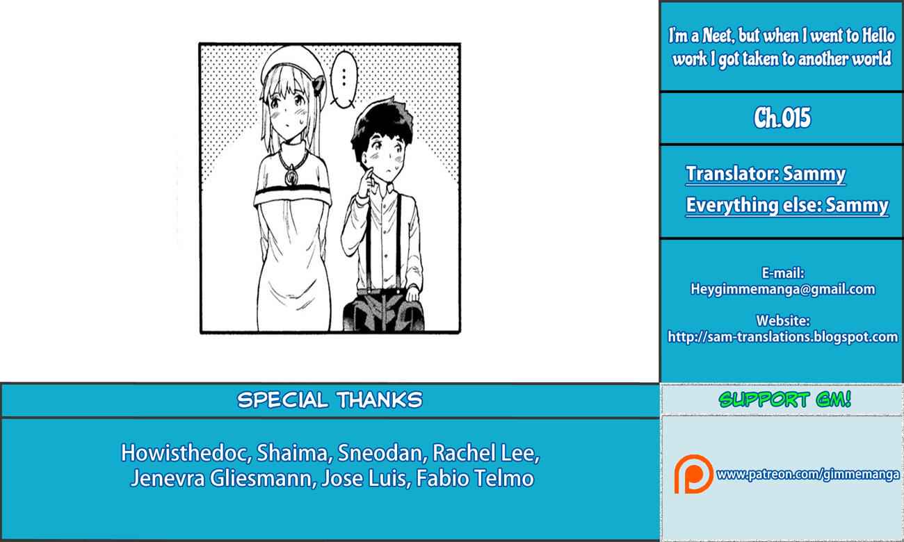 NEET dakedo Hello Work ni Ittara Isekai ni Tsuretekareta Chap 15 - Next Chap 16