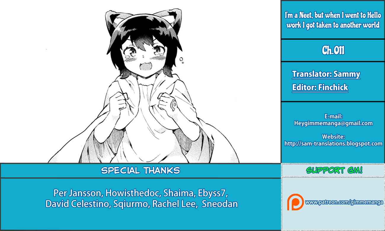 NEET dakedo Hello Work ni Ittara Isekai ni Tsuretekareta Chap 11 - Next Chap 12