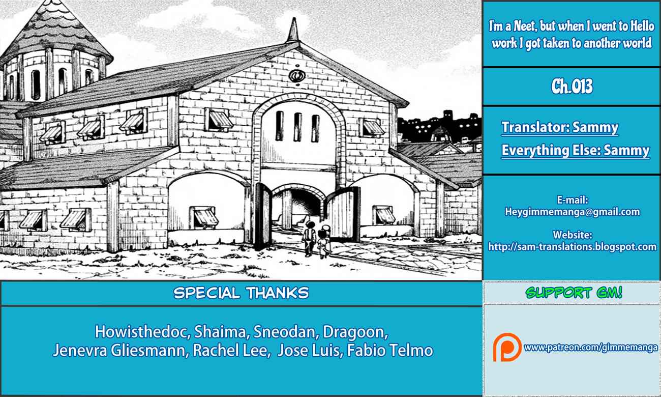 NEET dakedo Hello Work ni Ittara Isekai ni Tsuretekareta Chap 13 - Next Chap 14
