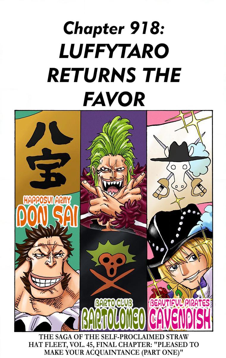 One Piece - Digital Colored Comics Chap 918 - Next Chap 919