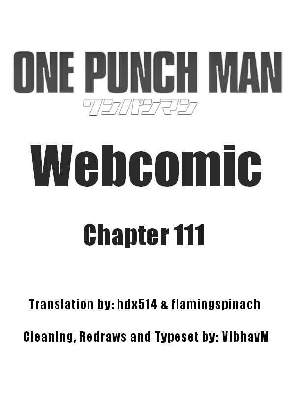 Onepunch-Man (ONE) Chap 111 - Next Chap 112