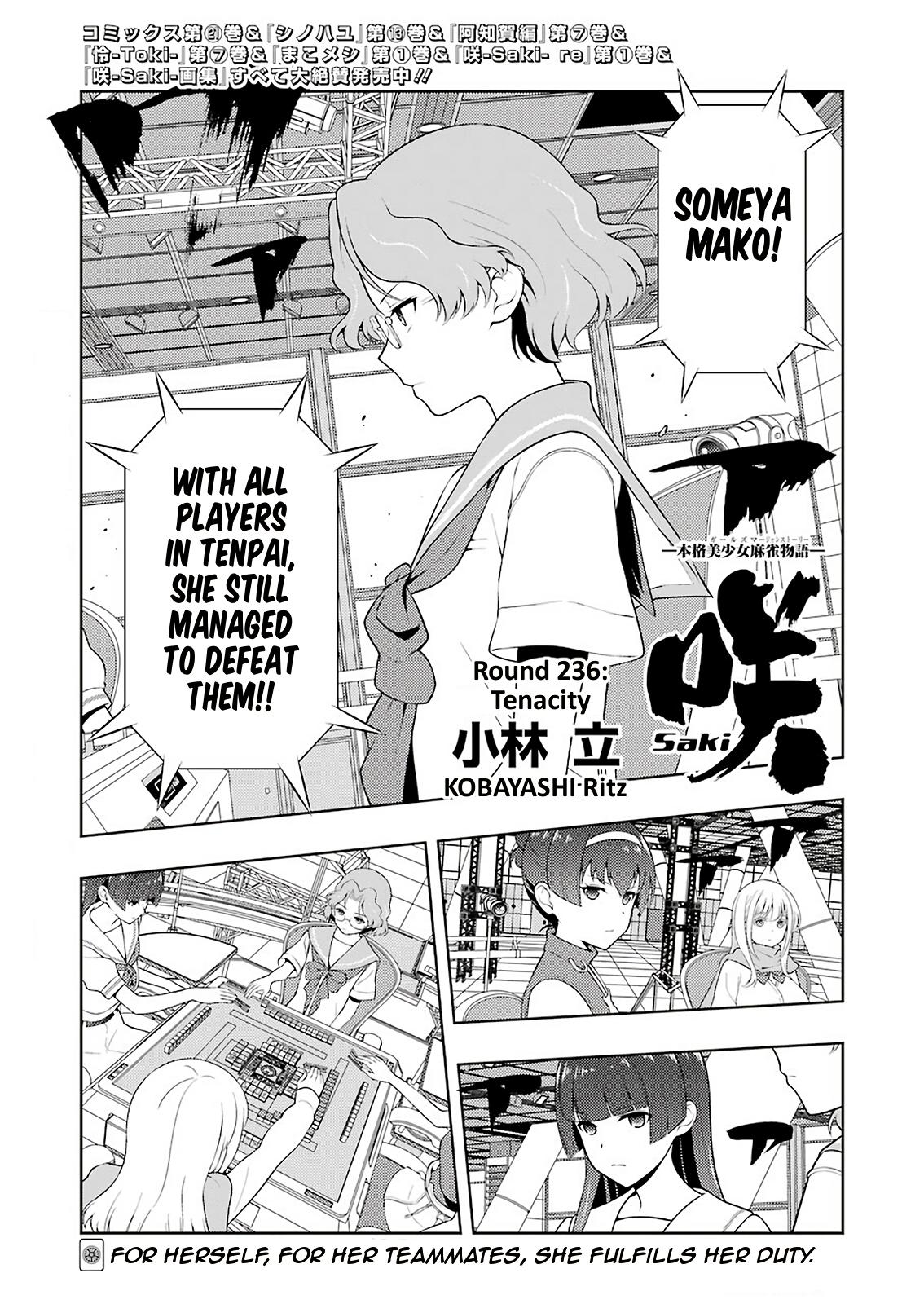 Saki Chap 236 - Next Chap 237