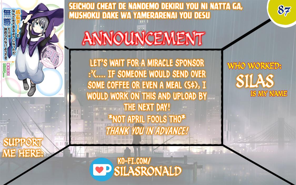 Seichou Cheat de Nandemo Dekiru you ni Natta ga Chap 87 - Next Chap 88