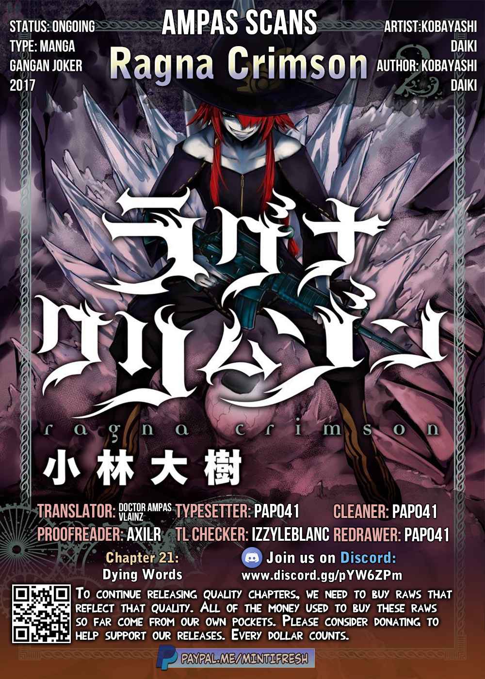 Ragna Crimson Chap 21 - Next Chap 22