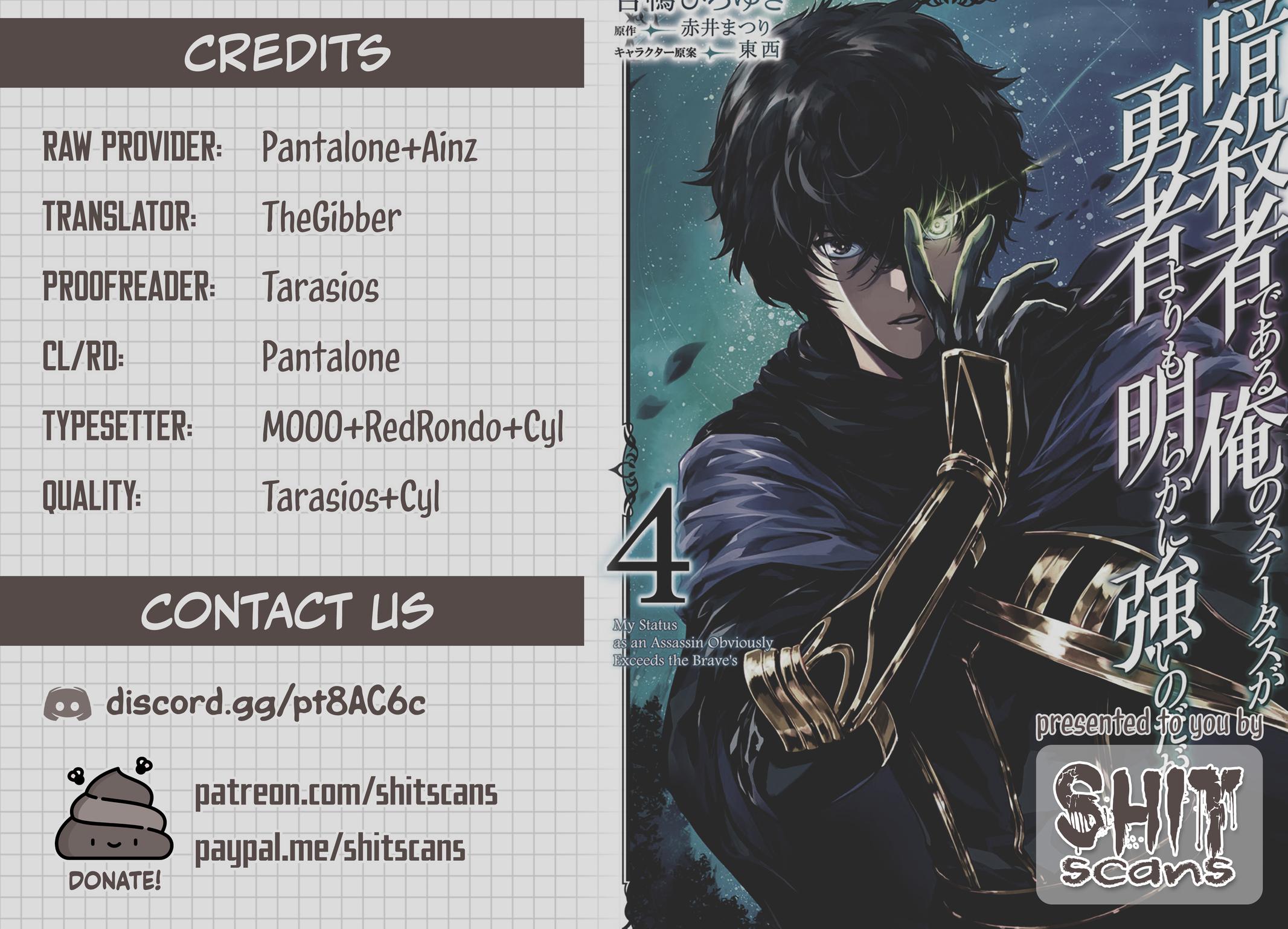 Ansatsusha de Aru Ore no Status ga Yuusha yori mo Akiraka ni Tsuyoi no da ga Chap 21 - Next Chap 22