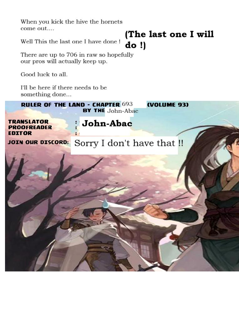 Ruler of the Land Chap 693 - Next Chap 694