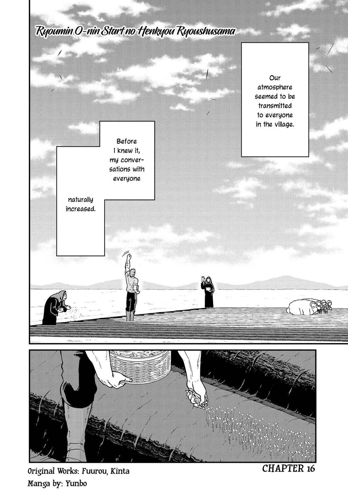 Ryoumin 0-nin Start no Henkyou Ryoushusama Chap 16 - Next Chap 17