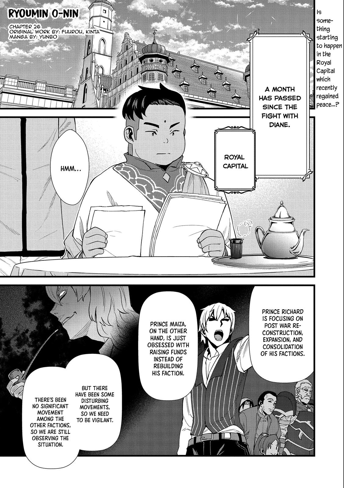 Ryoumin 0-nin Start no Henkyou Ryoushusama Chap 26 - Next Chap 27
