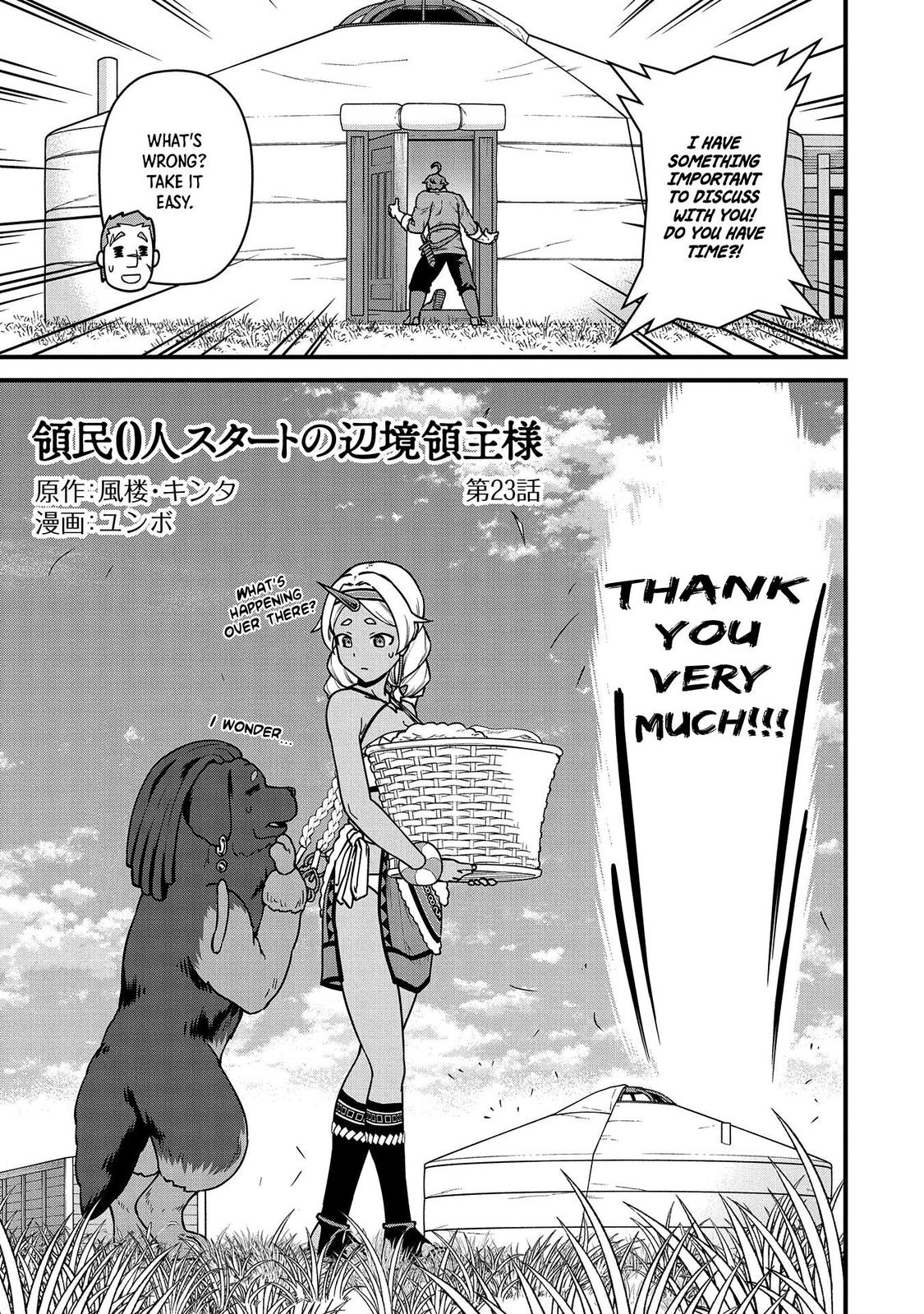 Ryoumin 0-nin Start no Henkyou Ryoushusama Chap 23 - Next Chap 24