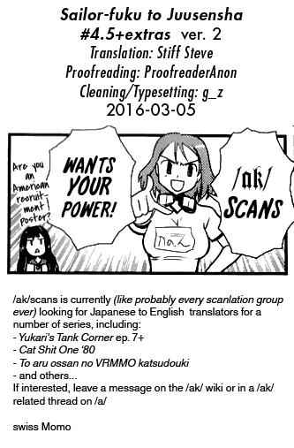 Sailor Fuku to Juusensha Chap 4.5 - Next Chap 5.5