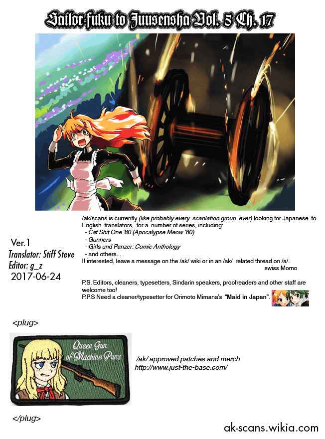 Sailor Fuku to Juusensha Chap 17 - Next Chap 18