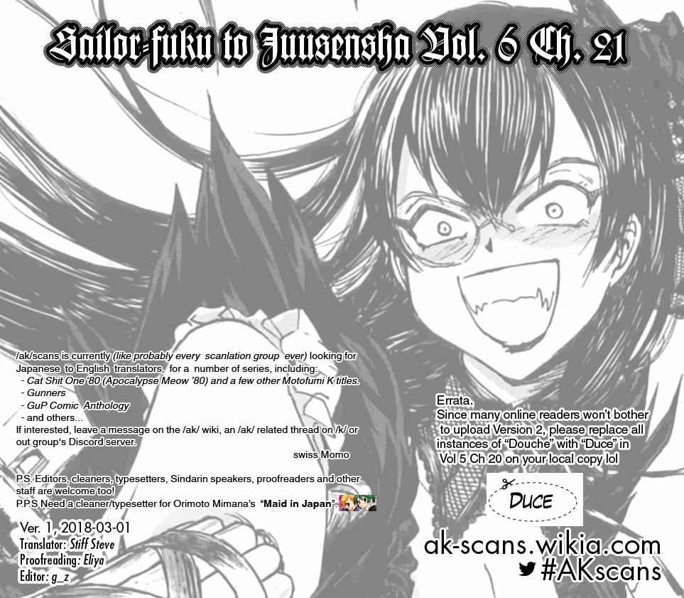 Sailor Fuku to Juusensha Chap 21 - Next Chap 22