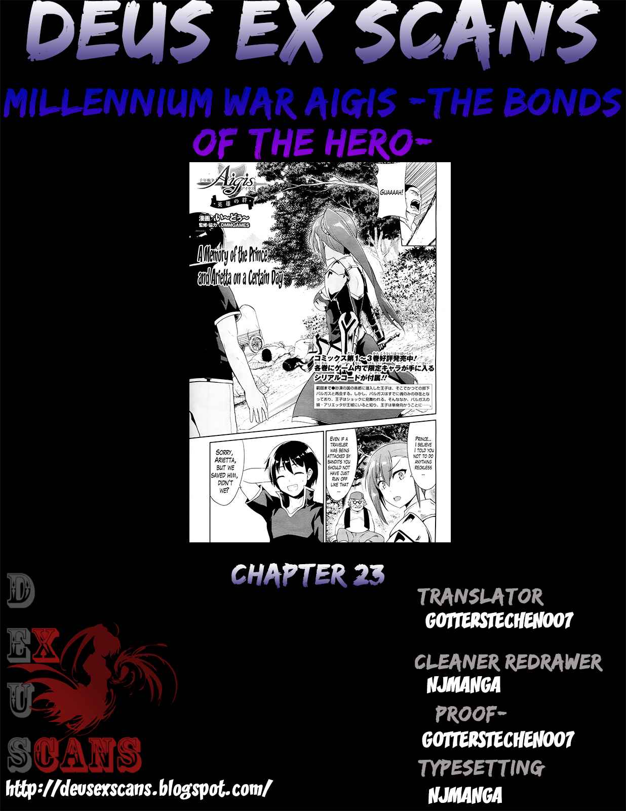 Sennen Sensou Aigis - Eiyuu no Kizuna Chap 23 - Next Chap 24