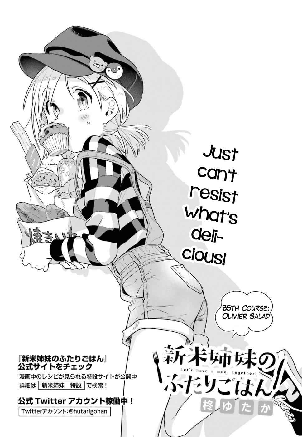 Shinmai Shimai no Futari Gohan Chap 35 - Next Chap 36