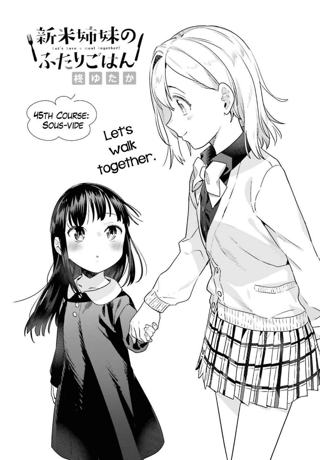 Shinmai Shimai no Futari Gohan Chap 45 - Next Chap 46