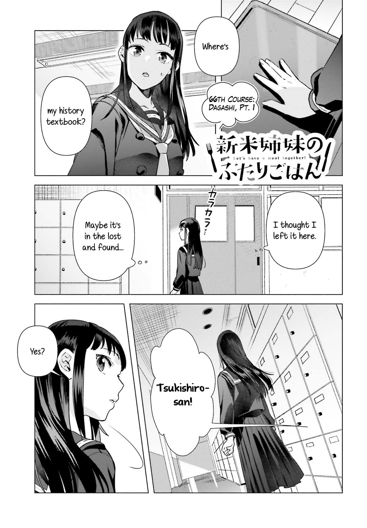 Shinmai Shimai no Futari Gohan Chap 66 - Next Chap 67