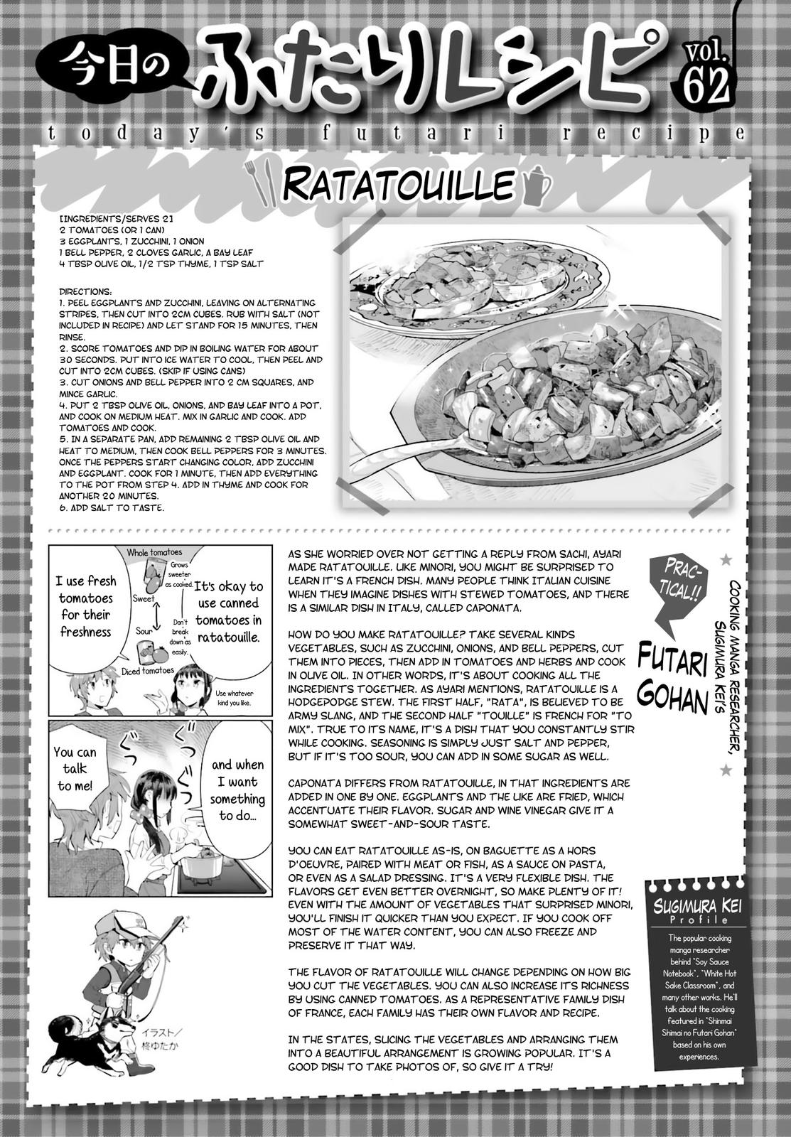 Shinmai Shimai no Futari Gohan Chap 62 - Next Chap 63