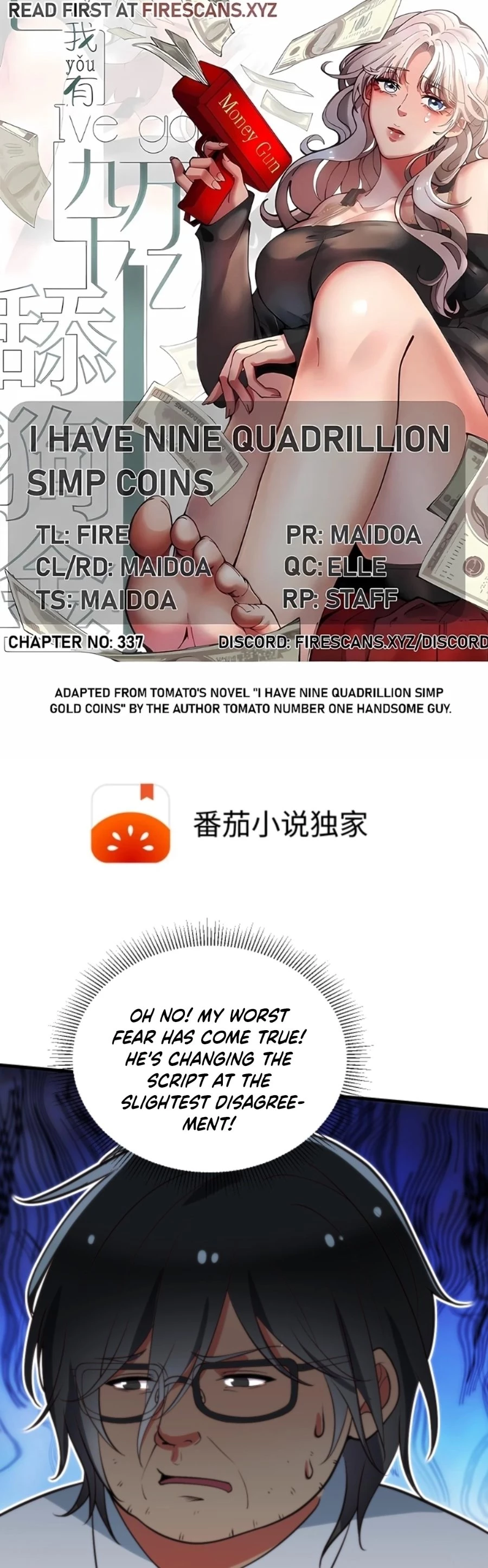 I Have Nine Quadrillion Simp Gold Coins Chap 345 - Next Chap 346