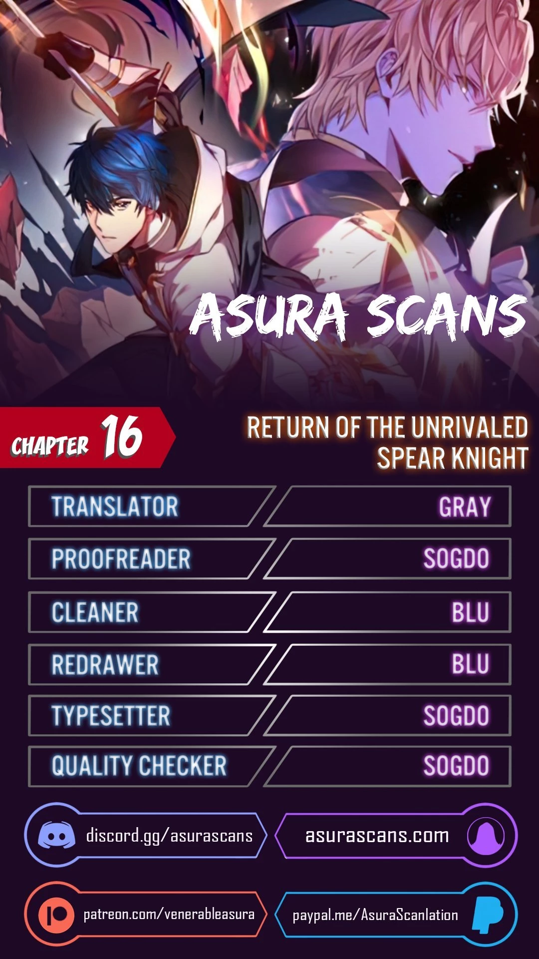Return of The Greatest Lancer Chap 16 - Next Chap 17