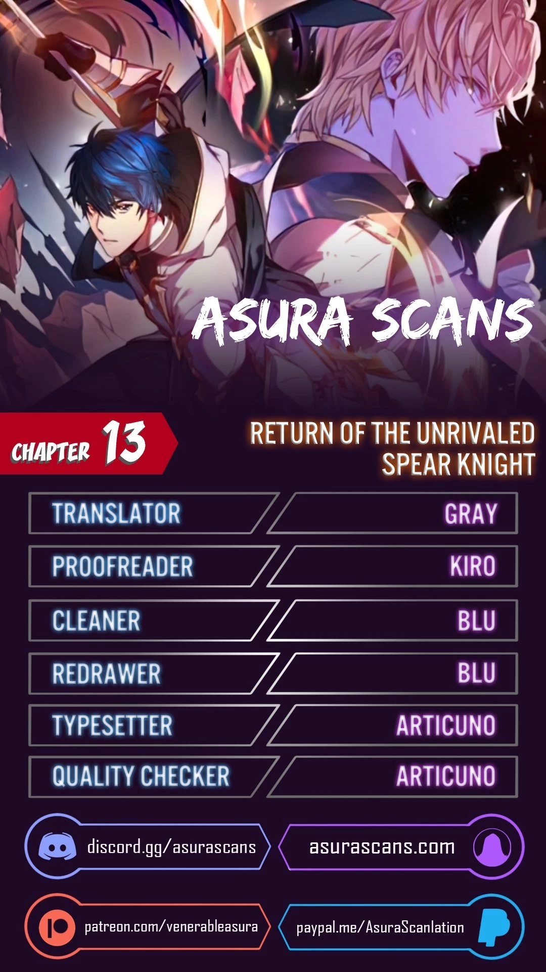Return of The Greatest Lancer Chap 13 - Next Chap 14