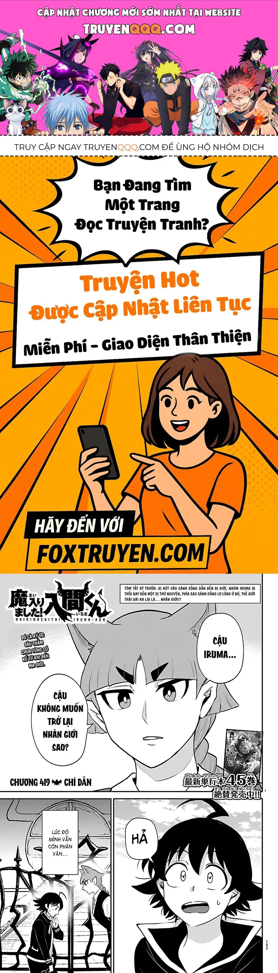 Chào Mừng Cậu Đến Trường Iruma-Kun Chap 419 - Next Chap 420