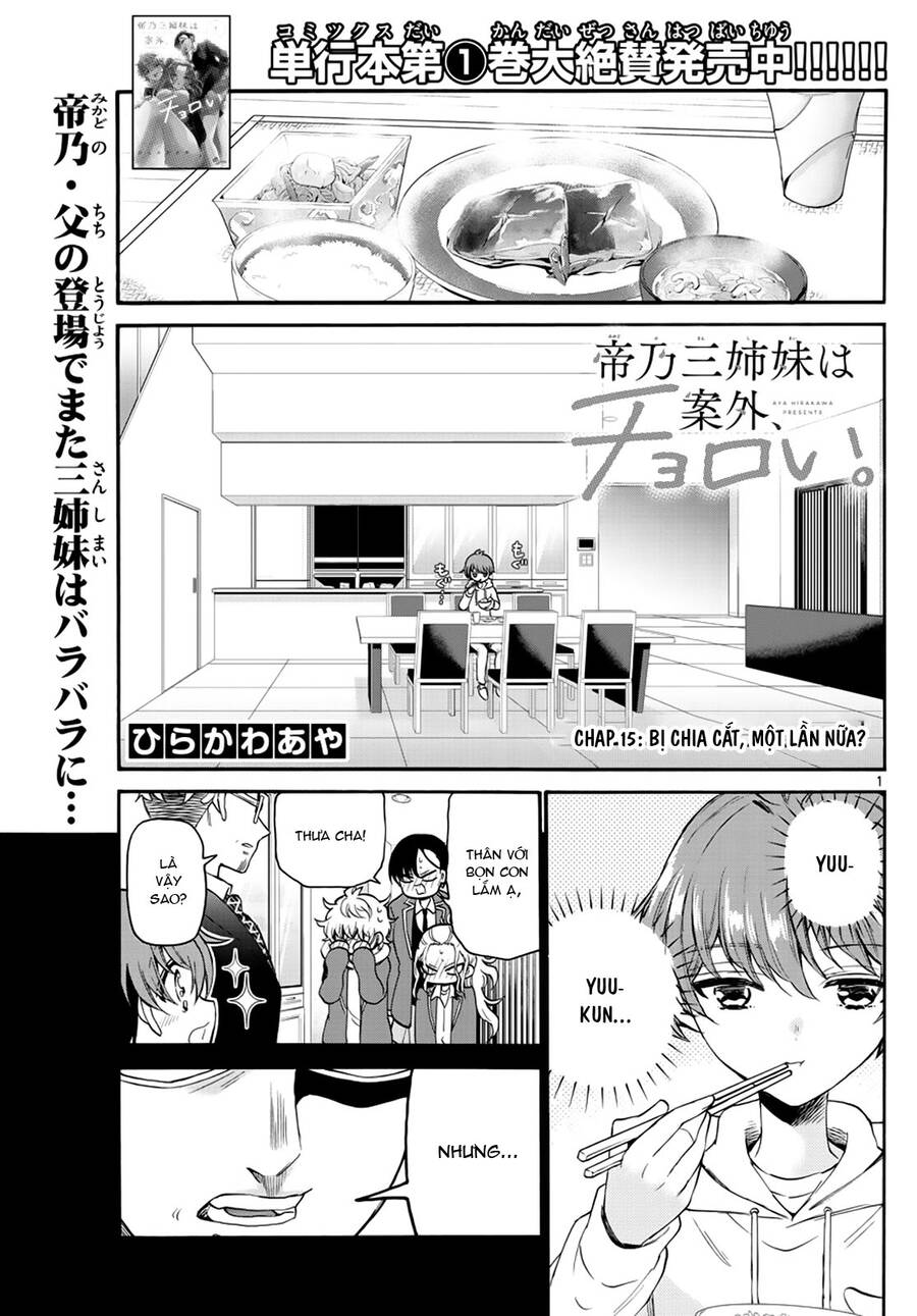 Ba Chị Em Nhà Mikadono Dễ Đối Phó Thật Đấy Chap 15 - Next Chap 16