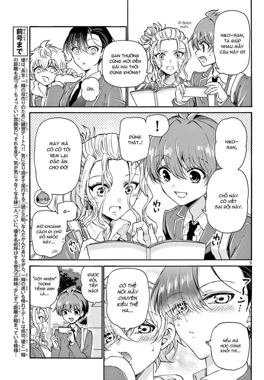 Ba Chị Em Nhà Mikadono Dễ Đối Phó Thật Đấy Chap 24 - Next Chap 25