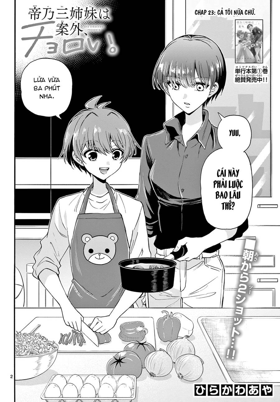 Ba Chị Em Nhà Mikadono Dễ Đối Phó Thật Đấy Chap 23 - Next Chap 24