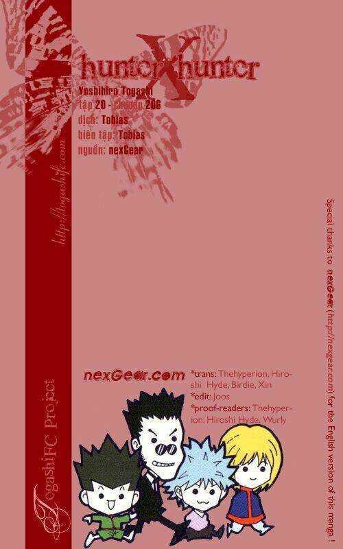 Hunter x Hunter Chap 206 - Next Chap 207