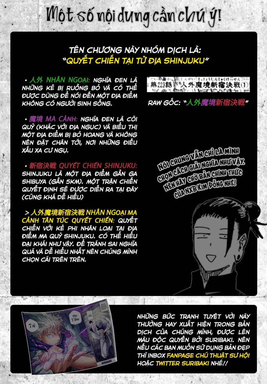 Chú Thuật Hồi Chiến Chap 223 - Next Chap 224