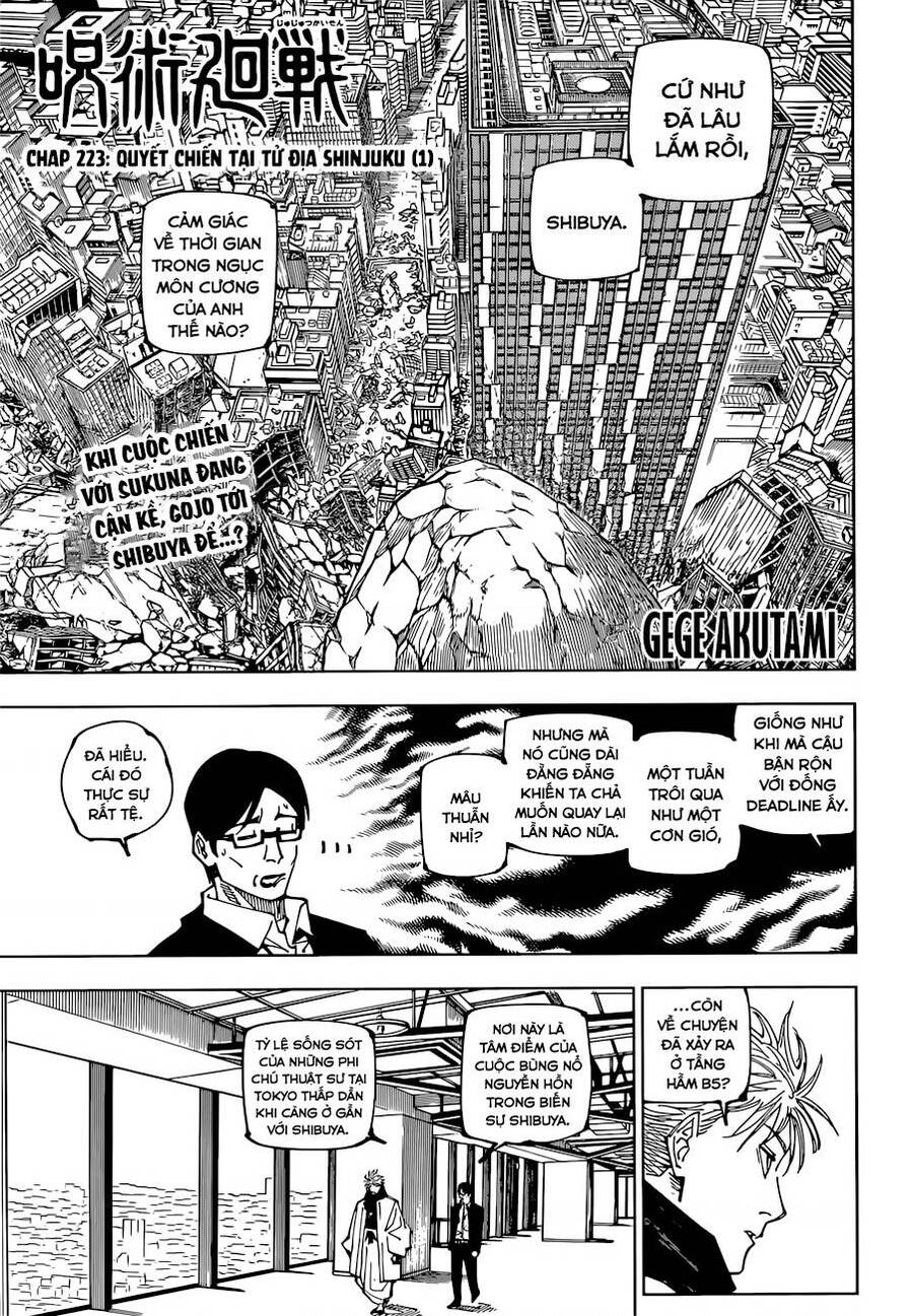 Chú Thuật Hồi Chiến Chap 223 - Next Chap 224