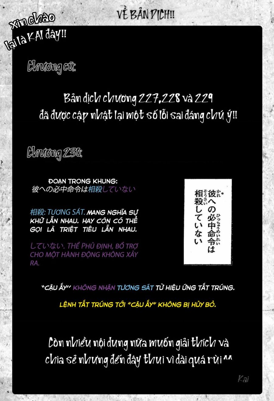 Chú Thuật Hồi Chiến Chap 230 - Next Chap 231