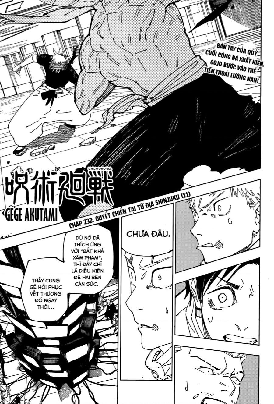 Chú Thuật Hồi Chiến Chap 233 - Next Chap 234