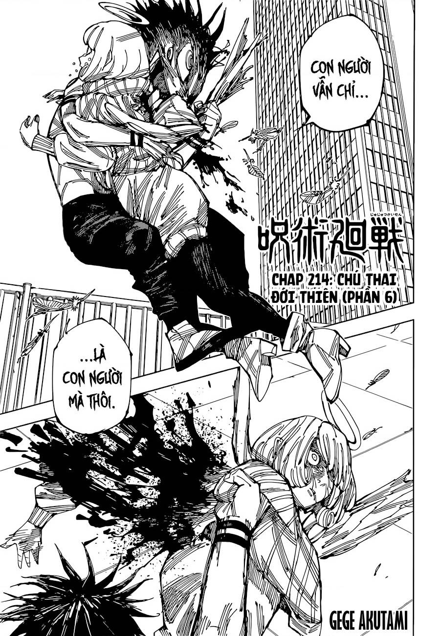 Chú Thuật Hồi Chiến Chap 214 - Next Chap 215