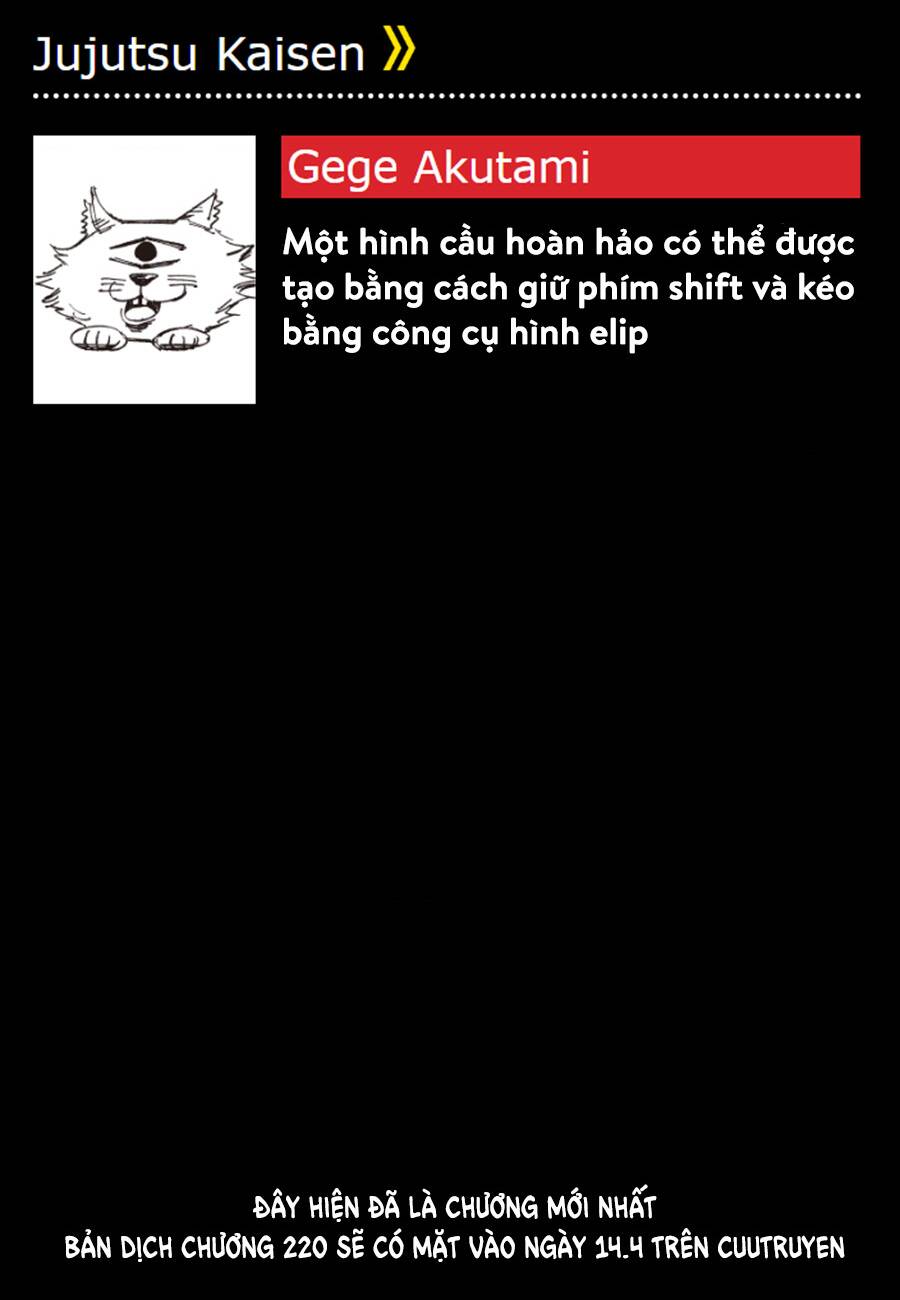 Chú Thuật Hồi Chiến Chap 219 - Next Chap 220