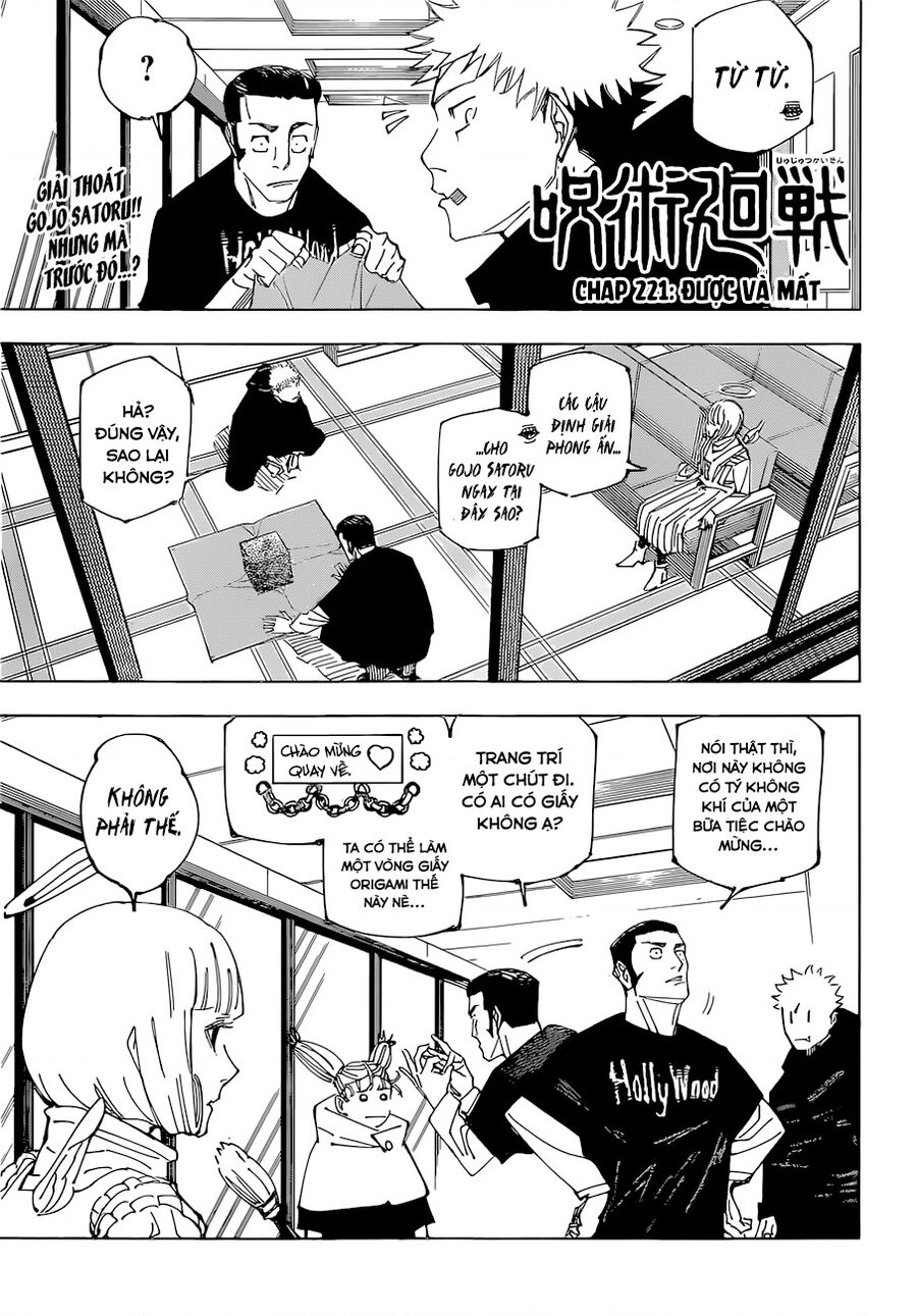 Chú Thuật Hồi Chiến Chap 221 - Next Chap 222