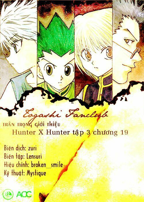 Hunter x Hunter Chap 19 - Next Chap 20