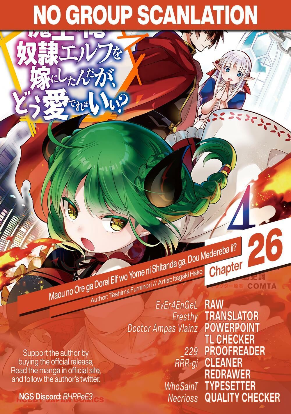 Maou No Ore Ga Dorei Elf Wo Yome Ni Shitanda Ga, Dou Medereba Ii? Chap 26 - Next Chap 27
