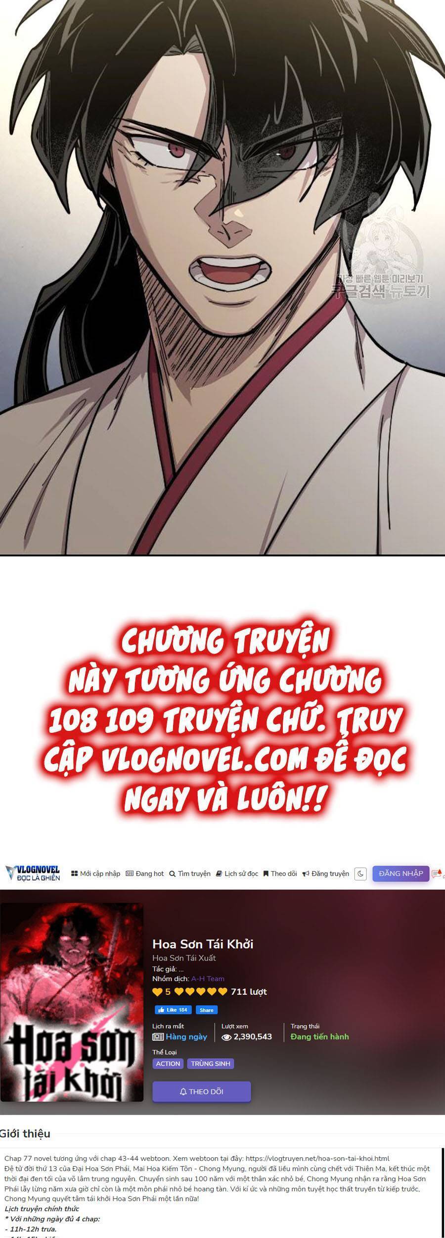 Hoa Sơn Tái Khởi Chap 67 - Next Chap 68
